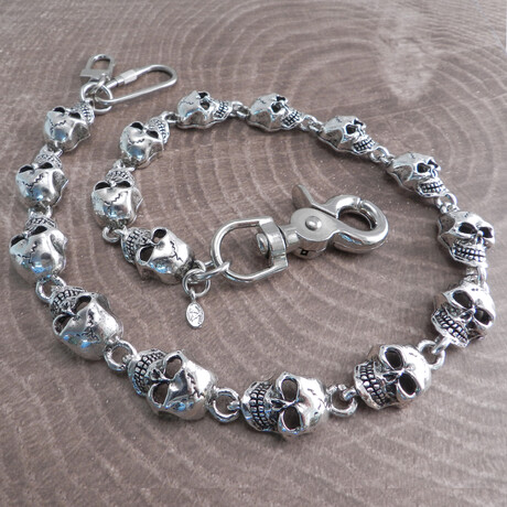 Monster Skull Wallet Chain // 18"