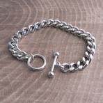 Squared Leash Toggle + Ring Chain (8.5" Bracelet)