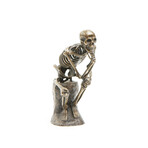 The Thinker (Silvered Bronze)