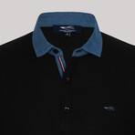 Montreal Short Sleeve Polo Shirt // Black (S)