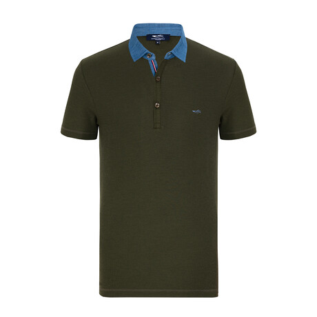 Houston Short Sleeve Polo Shirt // Khaki (S)