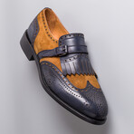 Mauna Shoes // Tobacco + Navy Blue (Euro: 41)