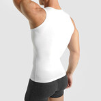 Cotton Compression Tank Top // White (L)