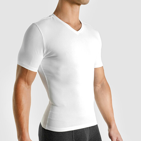 Cotton Compression Tee // White (XS)