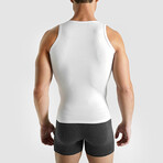 Cotton Compression Tank Top // White (L)