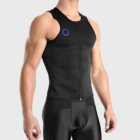 Workout Compression Sweat Vest // Black (XS)