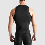 Workout Compression Sweat Vest // Black (XL)