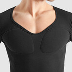 Padded Muscle Shirt // Black (XS)