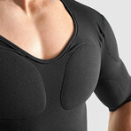 Padded Muscle Shirt // Black (XS)