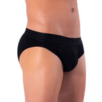 O-Line Padded Brief // Black (L)