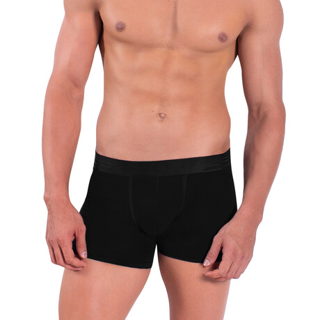 O-Line Padded Boxer Brief // Black (XS)