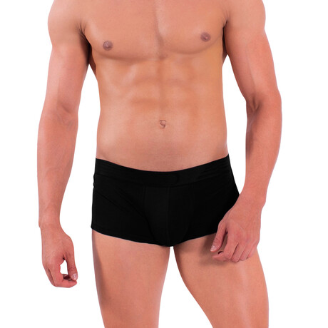 O-Line Padded Boxer Trunk // Black (XS)