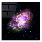 Crab Nebula Multi-Wavelengths (24"H x 24"W x 0.2"D)