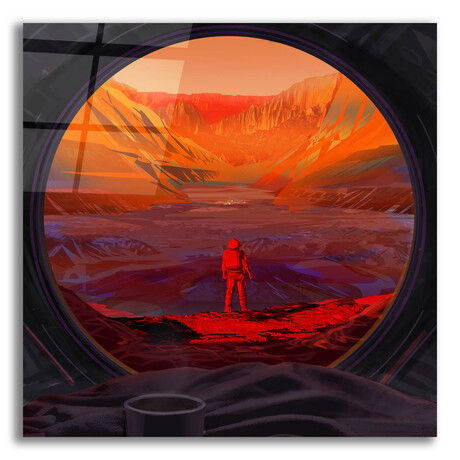 On Mars (24"H x 24"W x 0.2"D)