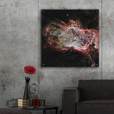 Flame Nebula (24"H x 24"W x 0.2"D)