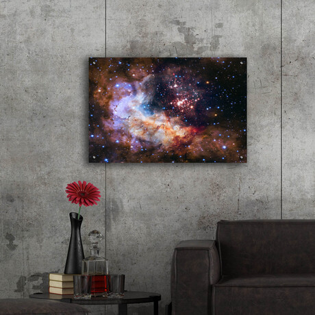 Celestial Fireworks (24"H x 16"W x 0.13"D)