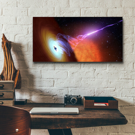 Black Hole with Jet (12"H x 24"W x 0.13"D)