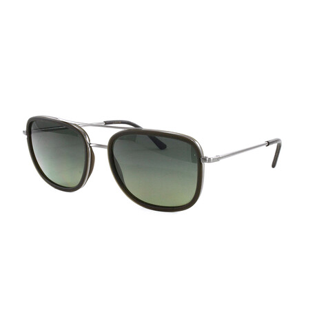 Burberry // Women's BE3085Q Sunglasses // Brushed Gunmetal + Matte Green