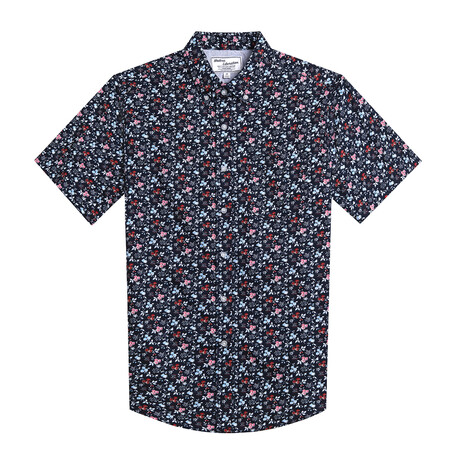 Ditsy Print Shirt // Navy (S)