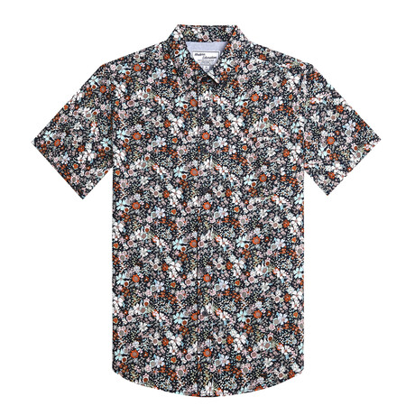 Multi-Color Floral Shirt // Navy (S)