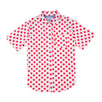 Polka Dot Shirt // White (L)