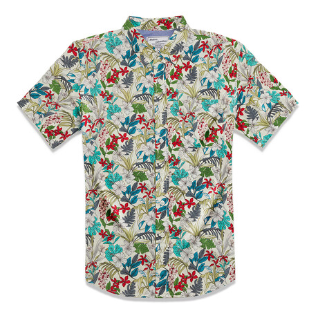Flower Sketch Shirt // White (S)