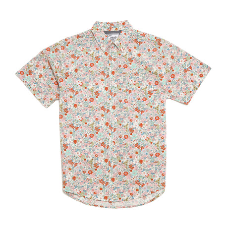 Multi-Color Floral Shirt // Pink (S)