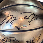 Michael Jordan, Larry Bird & Magic Johnson // Signed Gold Molten Basketball // Limited Edition 76/92