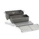 Hibachi Charcoal Grill // Brushed Stainless Steel