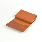 RFID Blocking Slide Wallet + Apple Airtag Holder // Brown