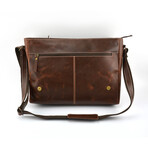 Best Leather Messenger Bag // Dark Brown