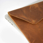 MacBook Leather Sleeve // 14" // Brown