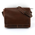 Best Leather Messenger Bag // Dark Brown