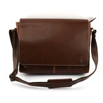 Best Leather Messenger Bag // Dark Brown