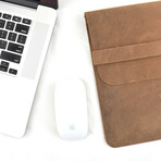 Folio Laptop Sleeve // 14" // Tan