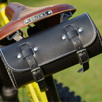 Bicycle Saddle + Utility Tool Bag // Black