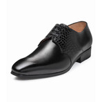 Albert Crocodile Leather Derby // Black (US: 7)