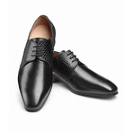 Albert Crocodile Leather Derby // Black (US: 7)