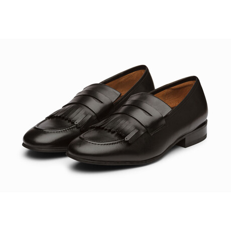 Fringe Belgian Loafer // Black (US: 7)