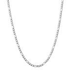 Stainless Steel Figaro Chain // 24"