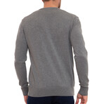Axel V-Neck Pullover Sweatshirt // Gray Melange (2XL)