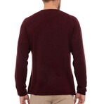 Sanabria Turtleneck Pullover Sweatshirt // Bordeaux (XS)