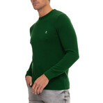 Oscar Textured Pullover Sweatshirt // Green (L)