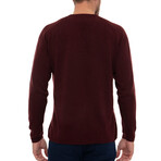 Ercina Round Neck Pullover Sweatshirt // Bordeaux (S)