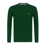 Oscar Textured Pullover Sweatshirt // Green (L)