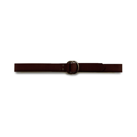 O-Ring Leather Belt // Brown (M)