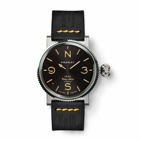 Kingsley 1930 King-Seal Trench Automatic // K-Type3-A-SEAL-SS-BLK-BYS22