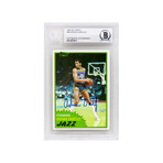 Adrian Dantley // Signed Utah Jazz 1981-82 Topps Basketball Trading Card #40 (Beckett Encapsulated)