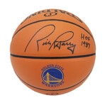 Rick Barry Signed Spalding Golden State Warriors Logo Game Series Replica NBA Basketball w/HOF 1987