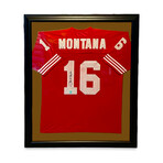 Joe Montana // Signed Jersey + Framed // San Fransisco 49ers